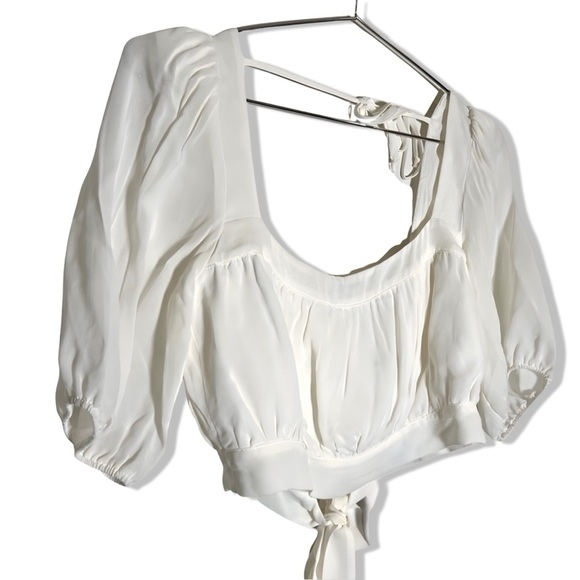 Reformation Two Piece Set | Top & Midi Skirt | Ivory | Size: 8 - Picture 4 of 6